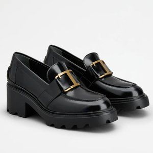 Tod's Gomma Platform Loafers in Leather